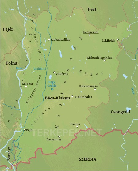 Bács-Kiskun térkép