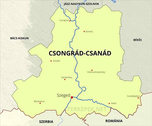 Csongrád-Csanád városok