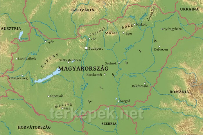 Magyarország domborzata, felszíni jellemzői