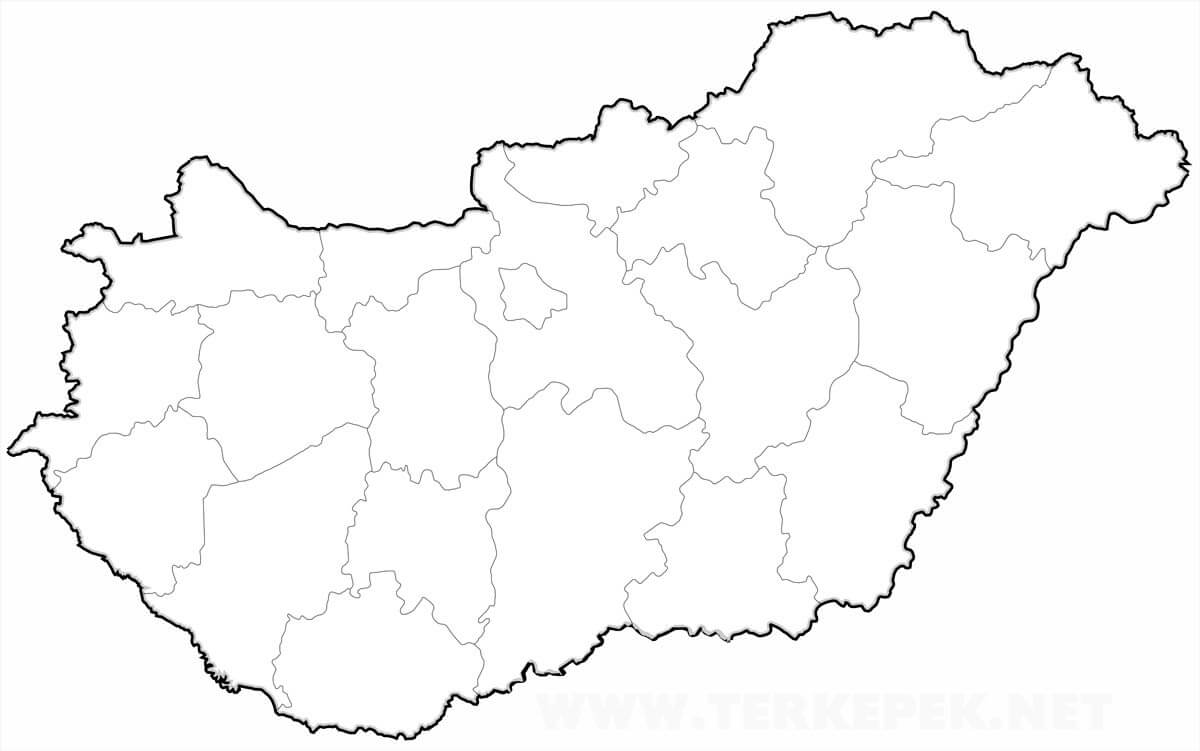 magyarország megyéi és megyeszékhelyei térkép Magyarország vaktérkép magyarország megyéi és megyeszékhelyei térkép