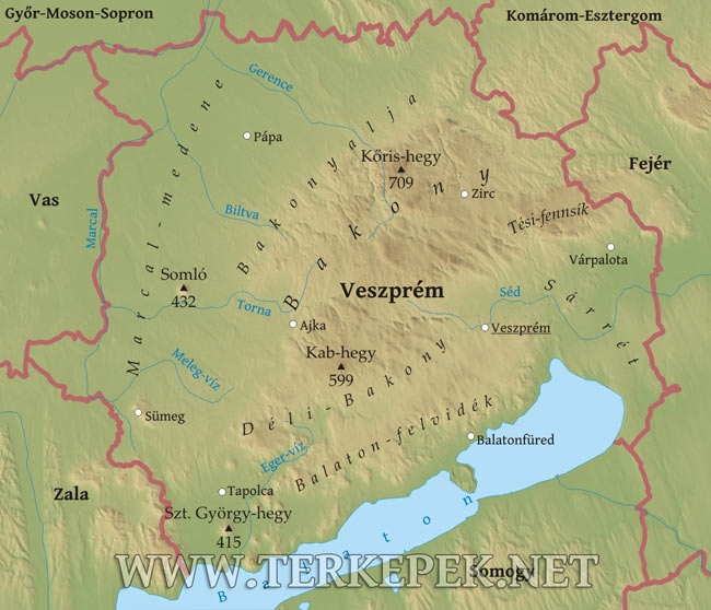 Veszprém térkép